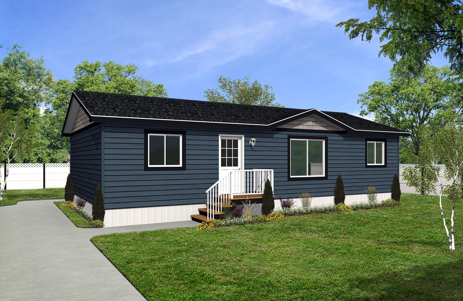 Rocky Mountain Home Series 24wide Fairholme RM-503a 3Bdrm 2Bath Layout