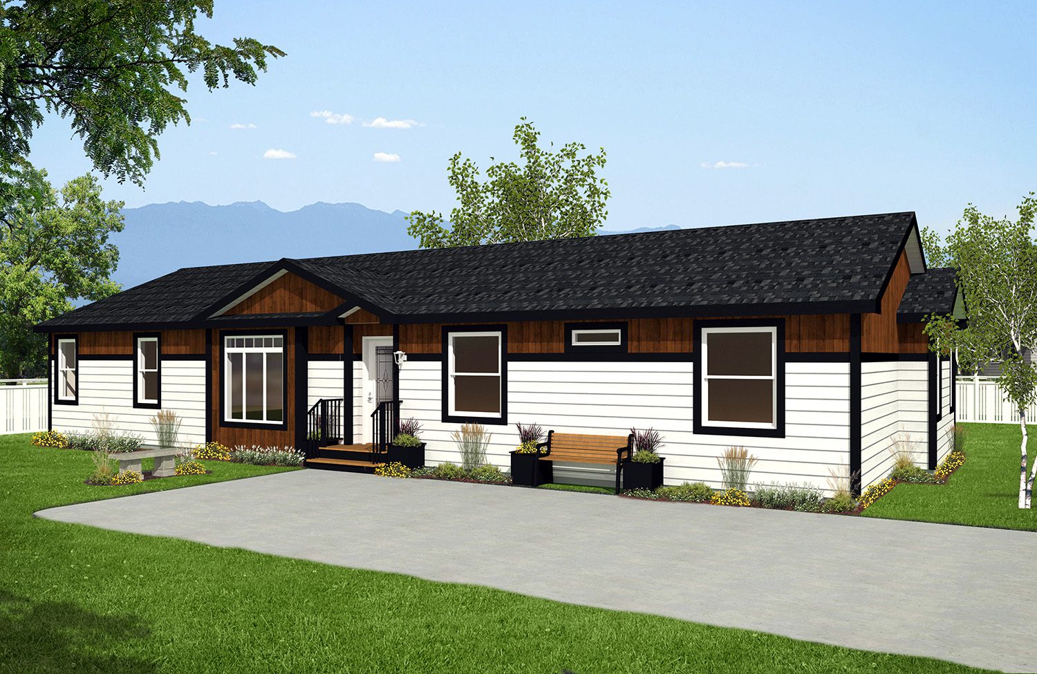 Sterling 27wide Nottingham ST-7661 3Bdrm 2Bath Family room Outside