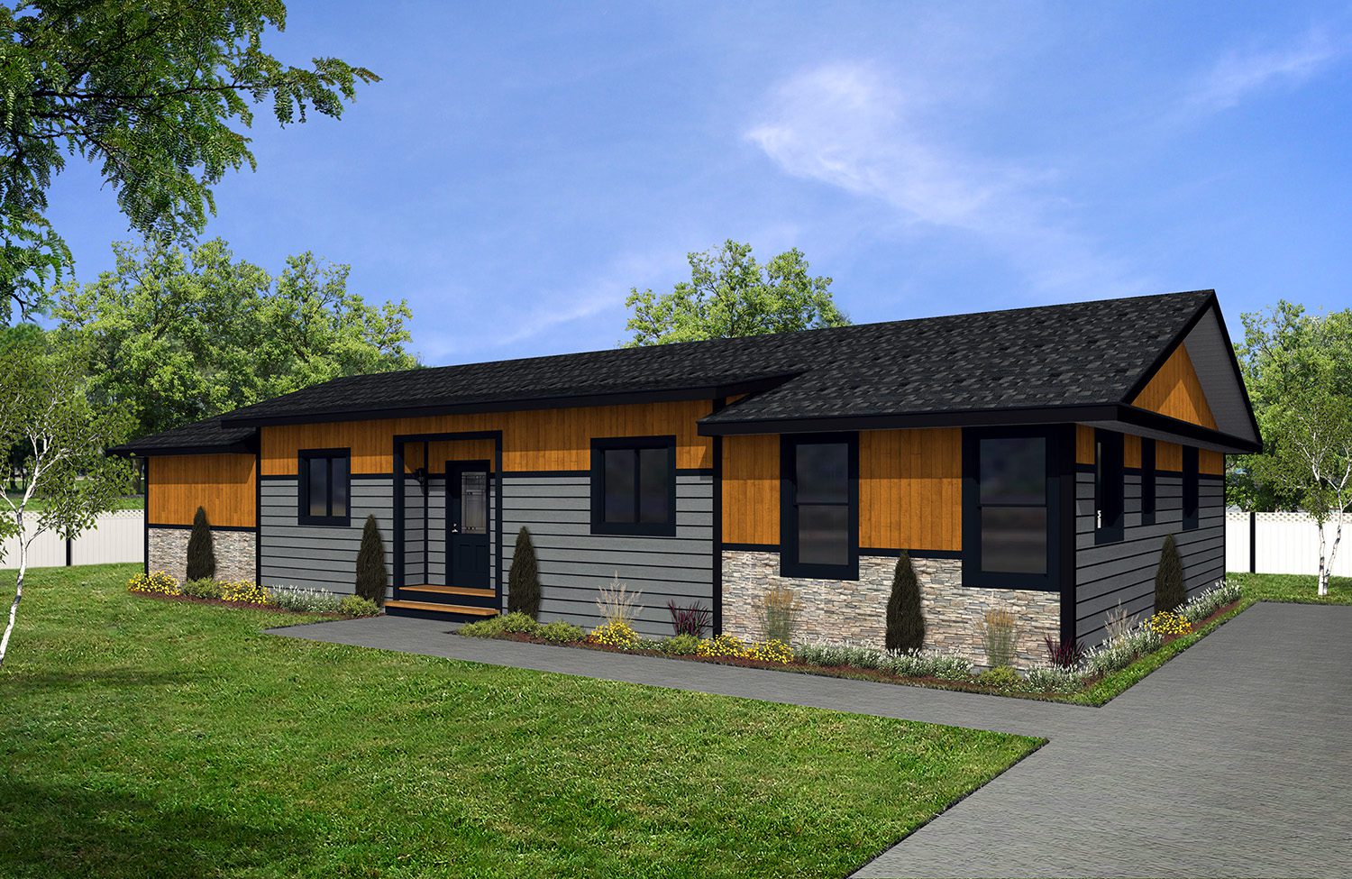 Sterling 35wide Trafford ST-5600 3Bdrm 2Bath Den Outside