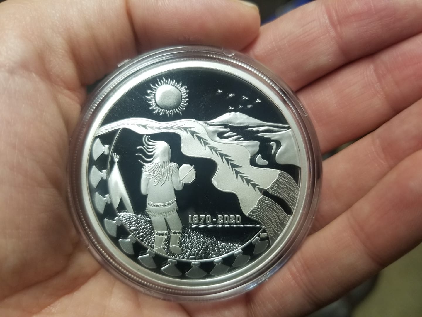 $30 Silver Coin Designed by Myrna Pokiak