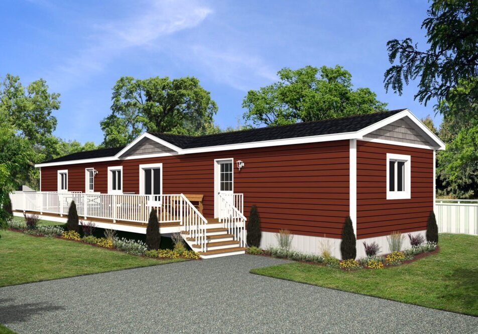 Affinity Series 16wide AF-1676 2Bdrm 2Bath Office Outside