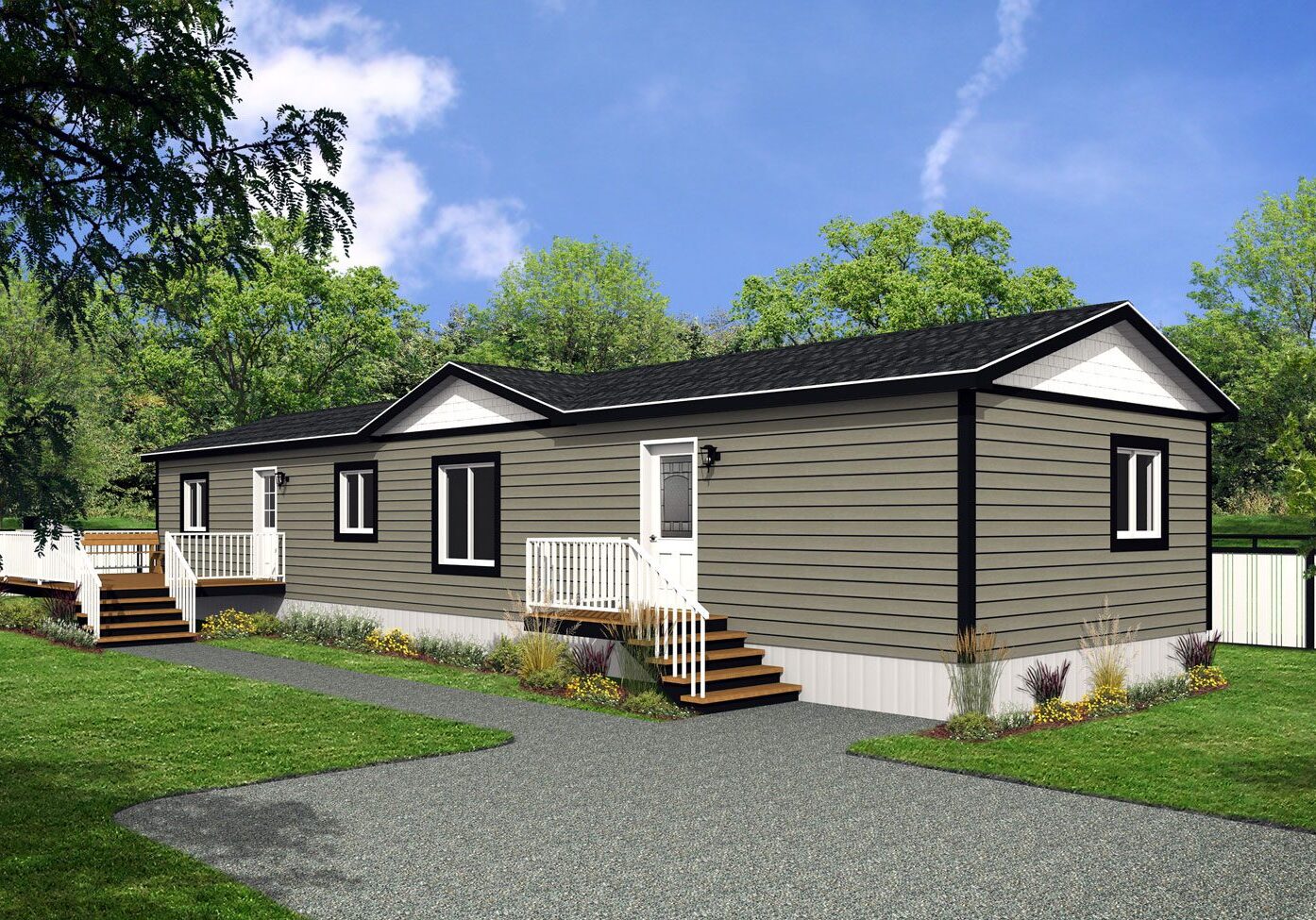 Affinity Series 18wide AF-1868 2Bdrm 2Bath Office Outside