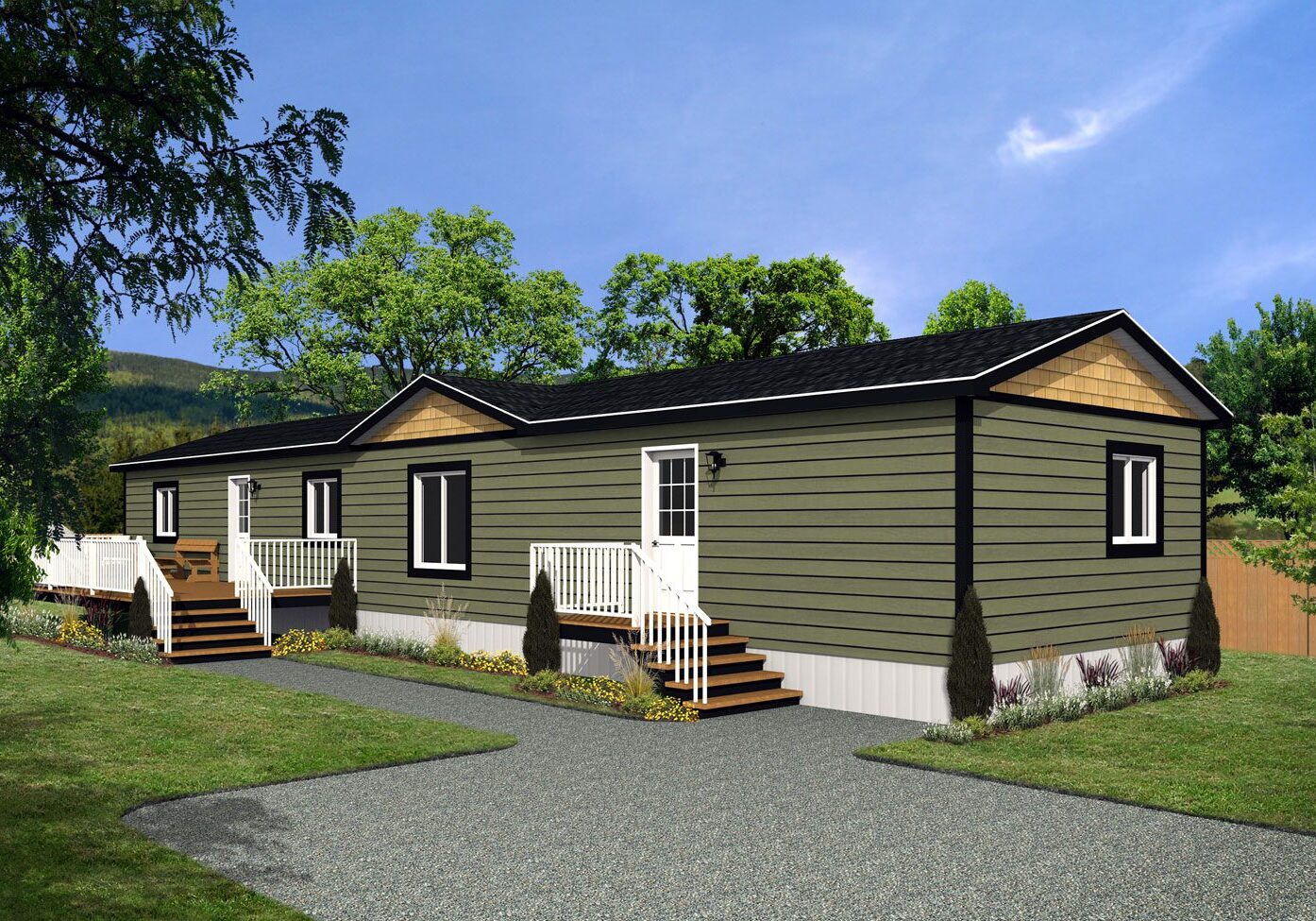 Affinity Series 18wide AF-1878 2Bdrm 2Bath Office Outside