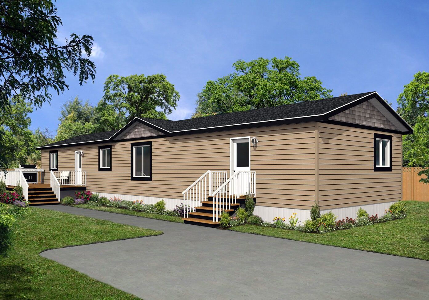 Affinity Series 20wide Af-2076 2Bdrm 2Bath Office Outside