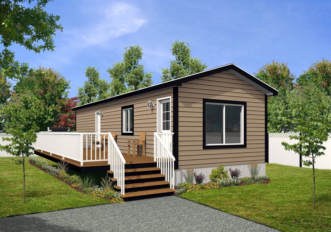 Arbour Cottages 14wide Fraser 2Bdrm 1Bath Outside
