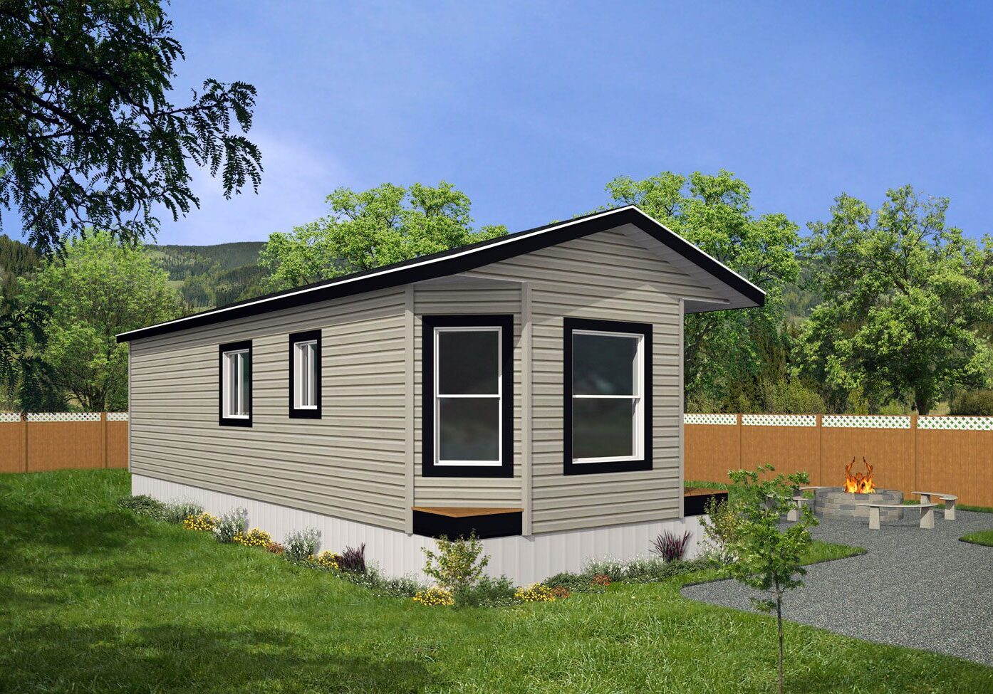 Arbour Cottages 14wide Hawthorn 2bdrm 1Bath Outside