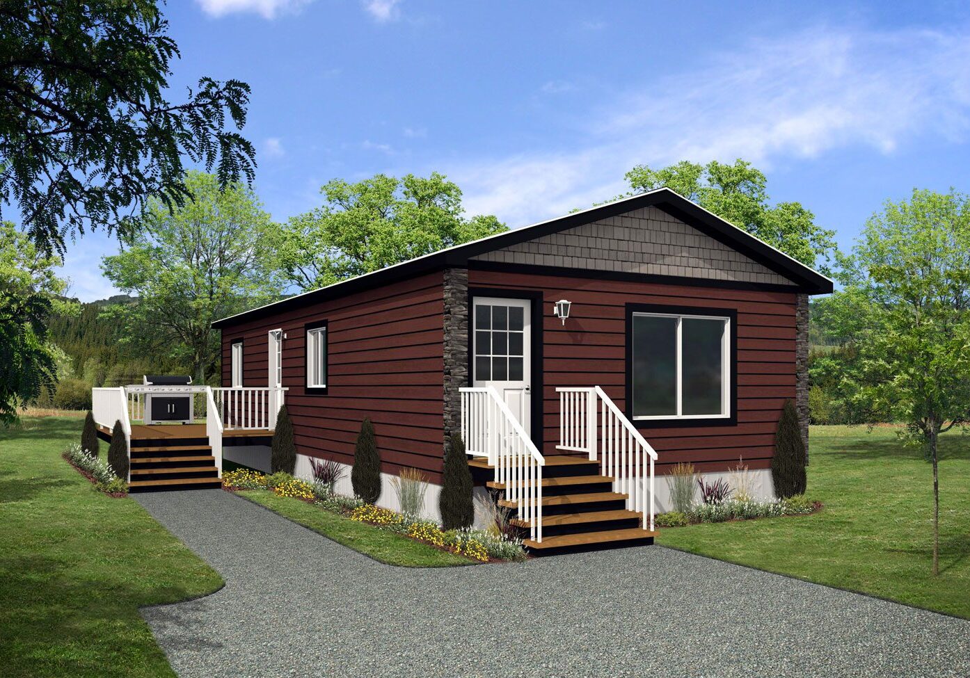 Arbour Cottages 20wide Aspen 1Bdrm 1Bath Outside