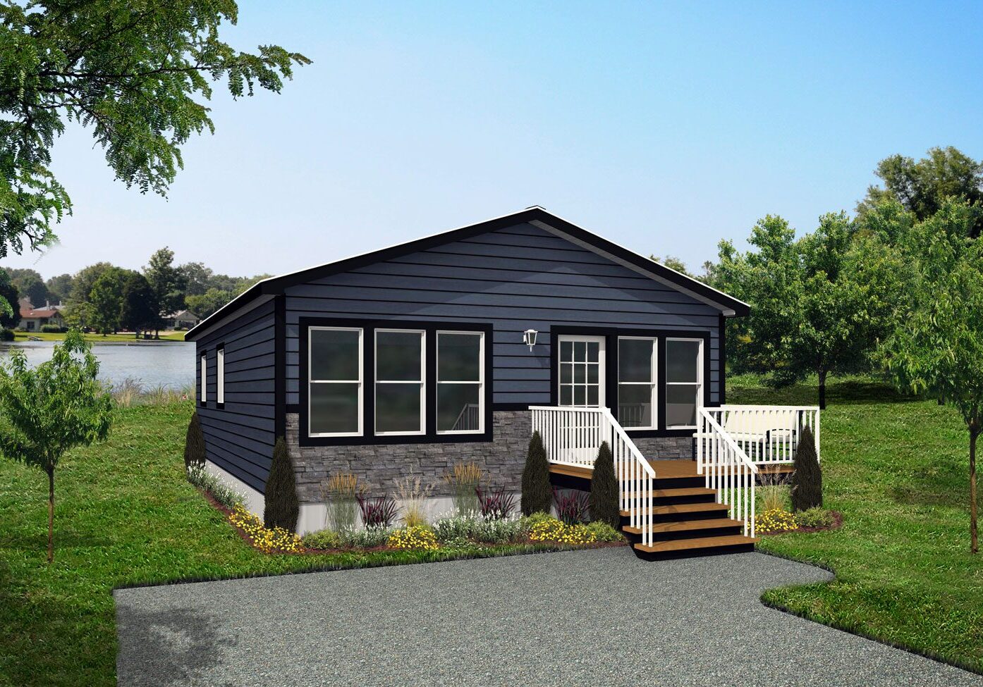 Arbour Cottages 24wide Willow 3Bdrm 1Bath Outside