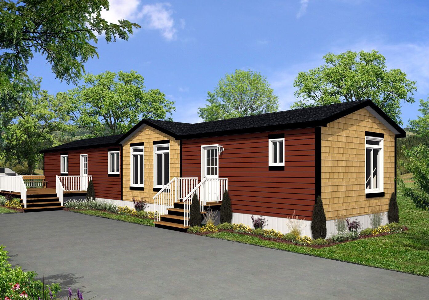 CJ Series 16wide CJ-1617 3Bdrm 2Bath Outside