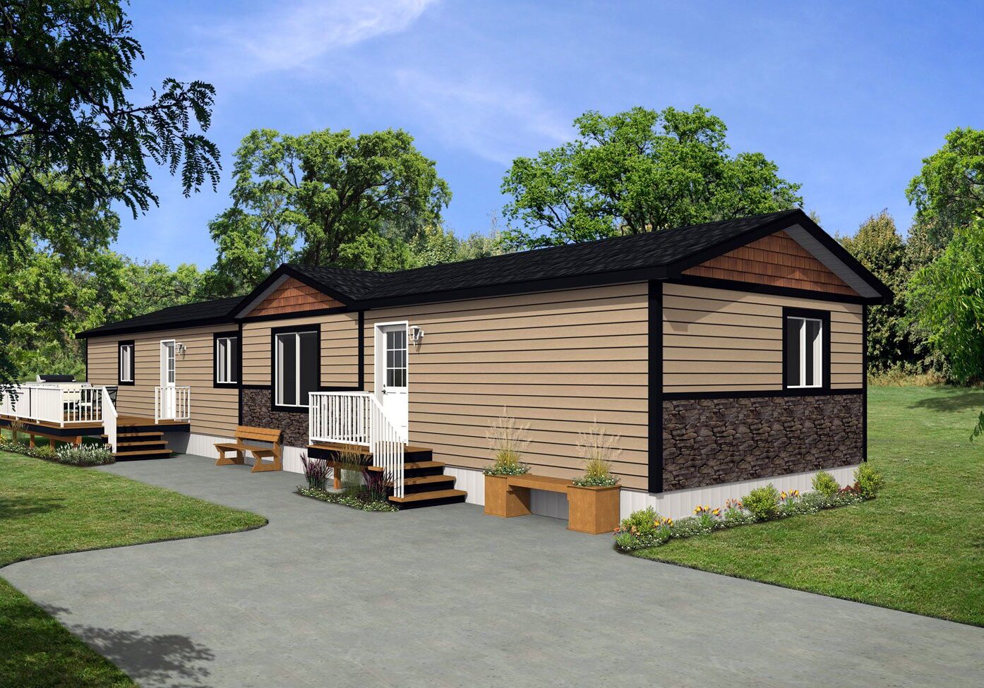 CJ Series 18wide CJ-1833 3Bdrm 2Bath Outside