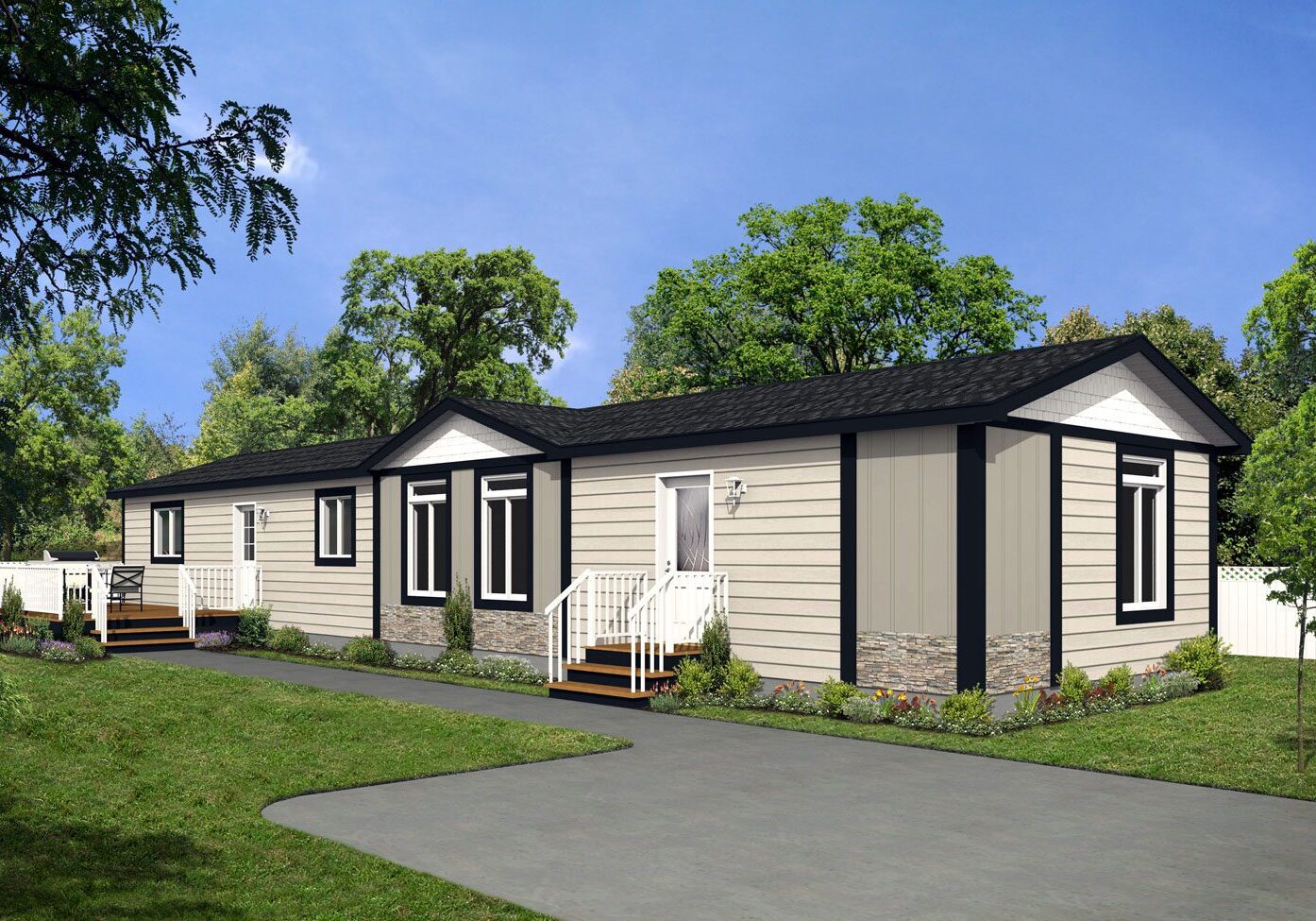 CJ Series 18wide CJ-1835 3Bdrm 2Bath Outside