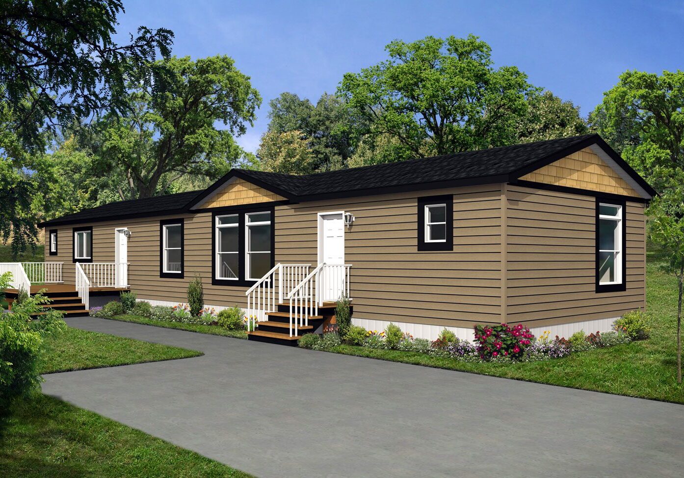 CJ Series 20wide CJ-2039 3Bdrm 2Bath Outside