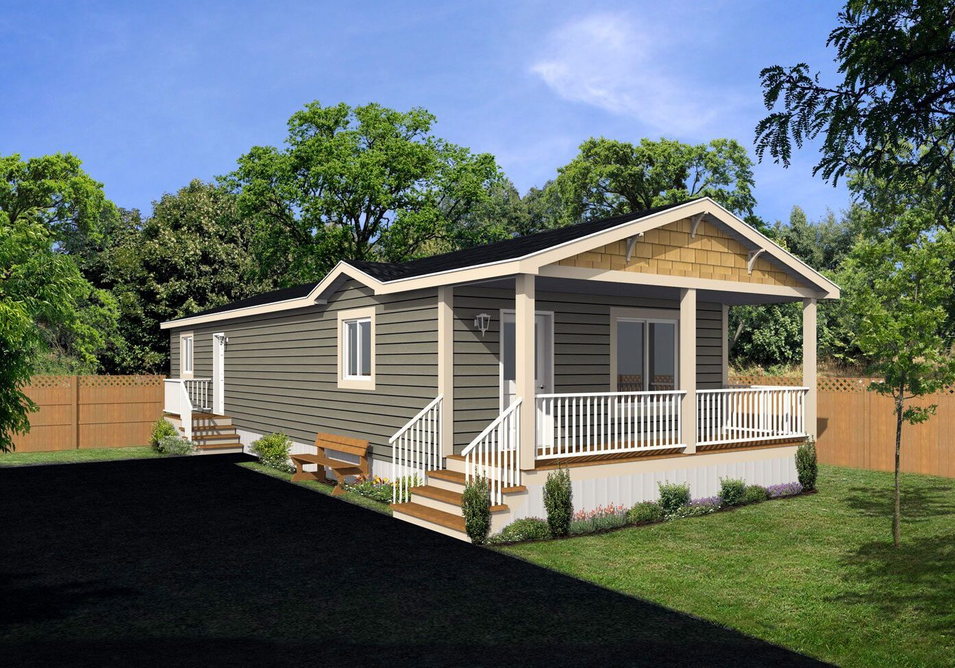 CJ Series 20wide CJ-3009 3Bdrm 2Bath Outside