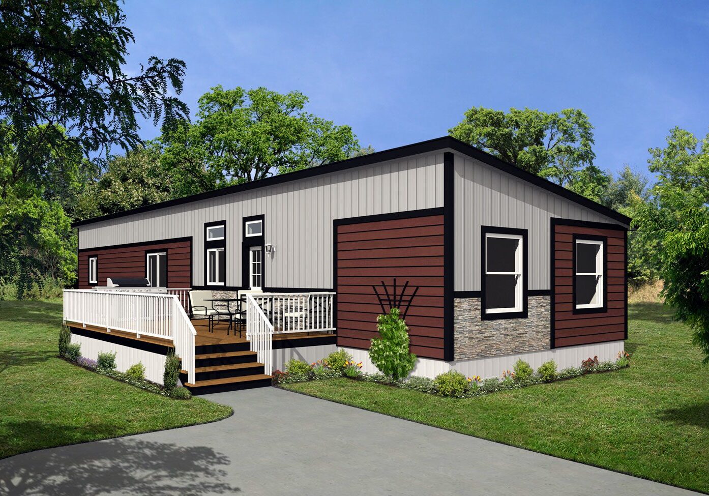 CJ Series 20wide CJ-3014 4Bdrm 2Bath Outside