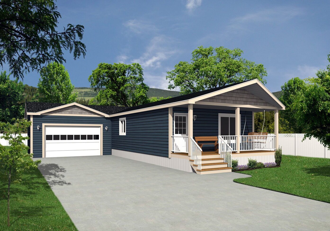 CJ Series 20wide CJ-3017 3Bdrm 2Bath Outside