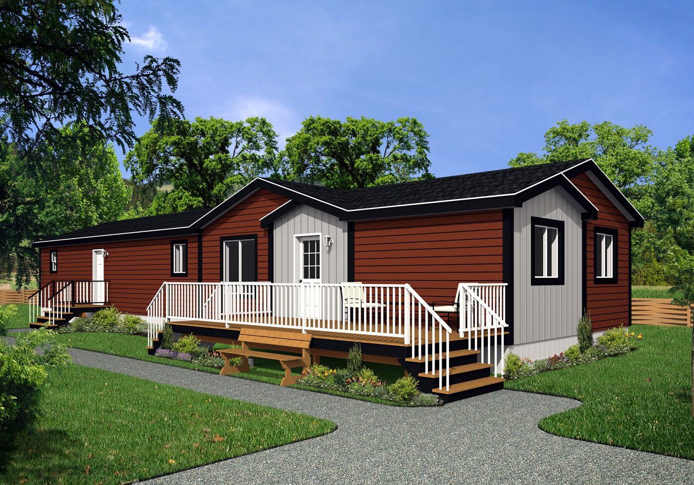 CJ Series 20wide CJ-3018 3Bdrm 2Bath Outside