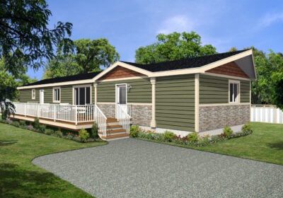 CJ Series 20wide CJ-3021 3Bdrm 2Bath Outside