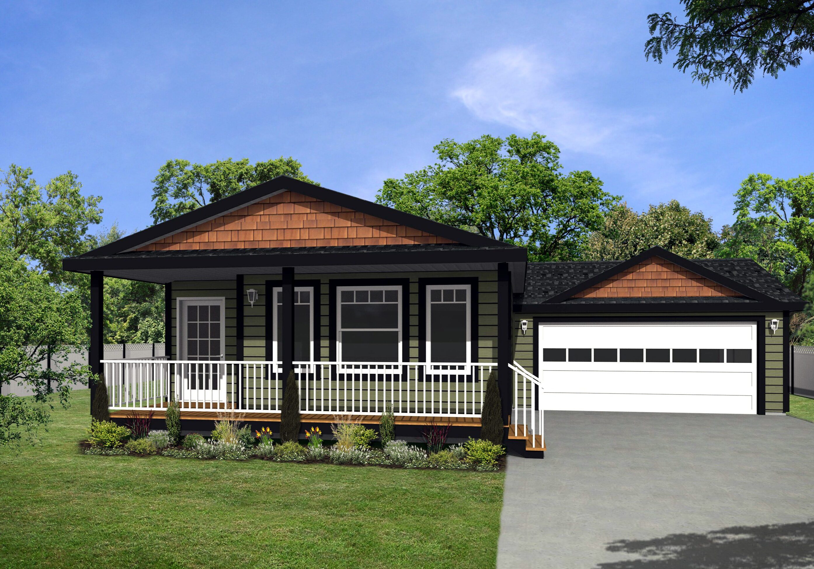 CJ Series 22wide CJ-2209 3Bdrm 2Bath Office Outside