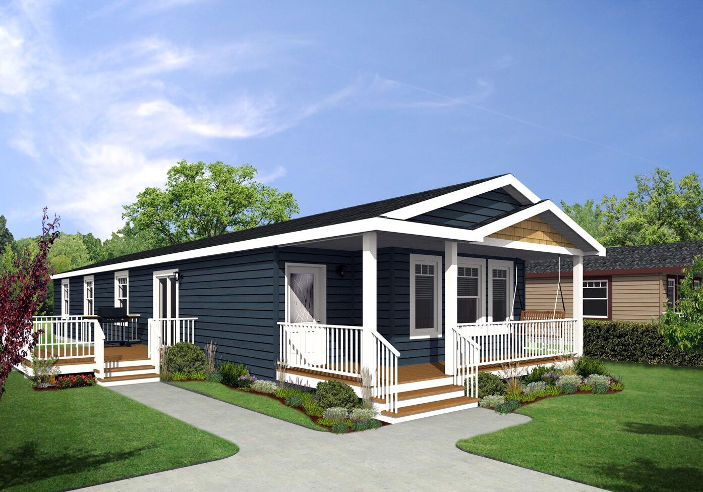 CJ Series 22wide CJ-2210 3Bdrm 2Bath Outside