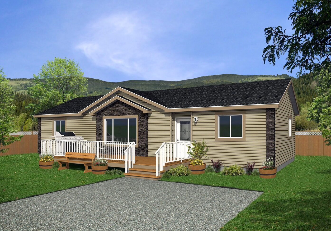 Genesis II 24 wide Erickson GDII-4520 3Bdrm 2Bath Outside