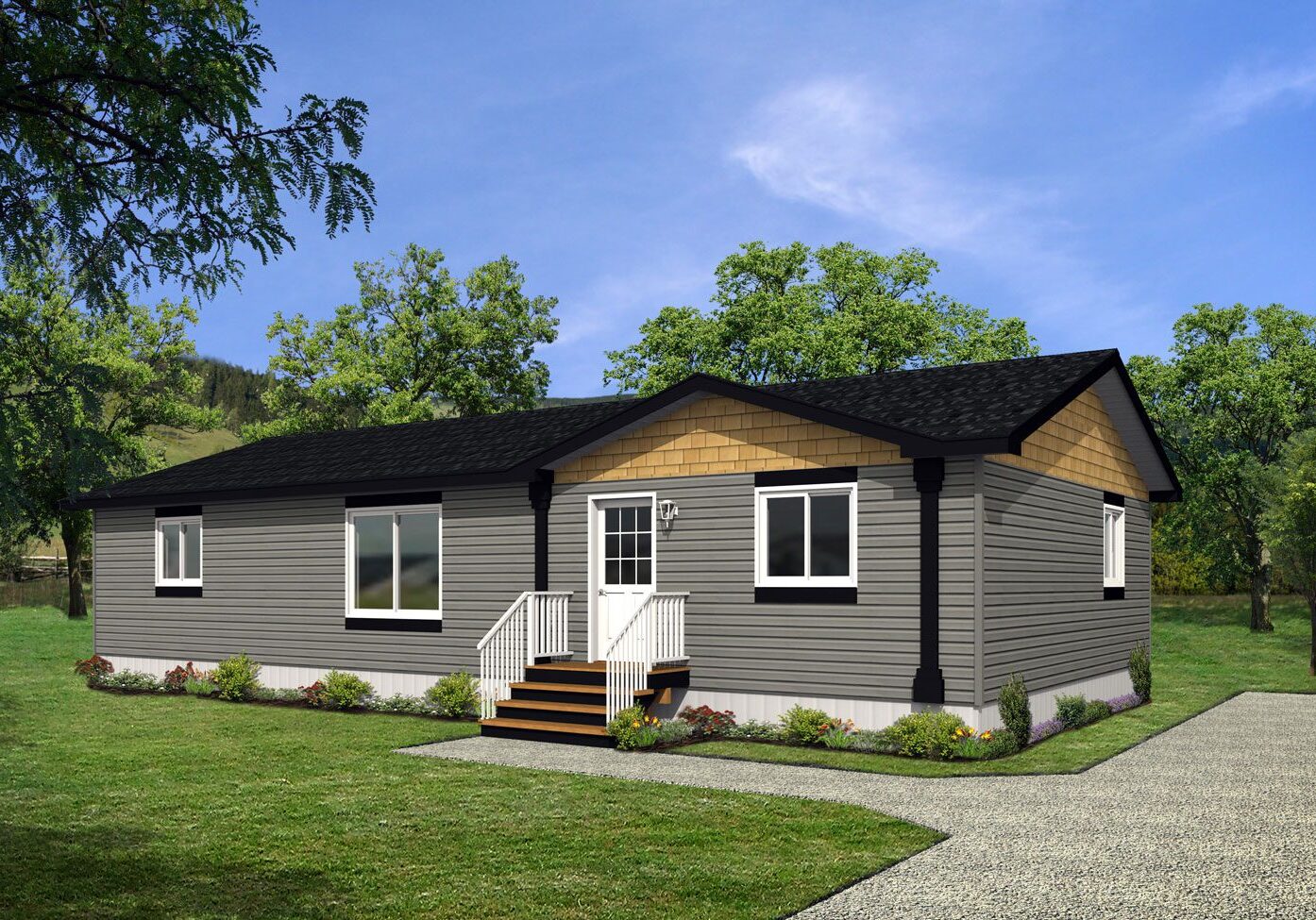 Multi Section Series 28wide MS-2851 3Bdrm 2Bath Outside