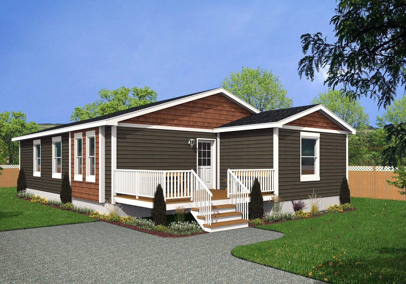 Multi Section Series 28wide MS-2853 3Bdrm 2Bath Outside