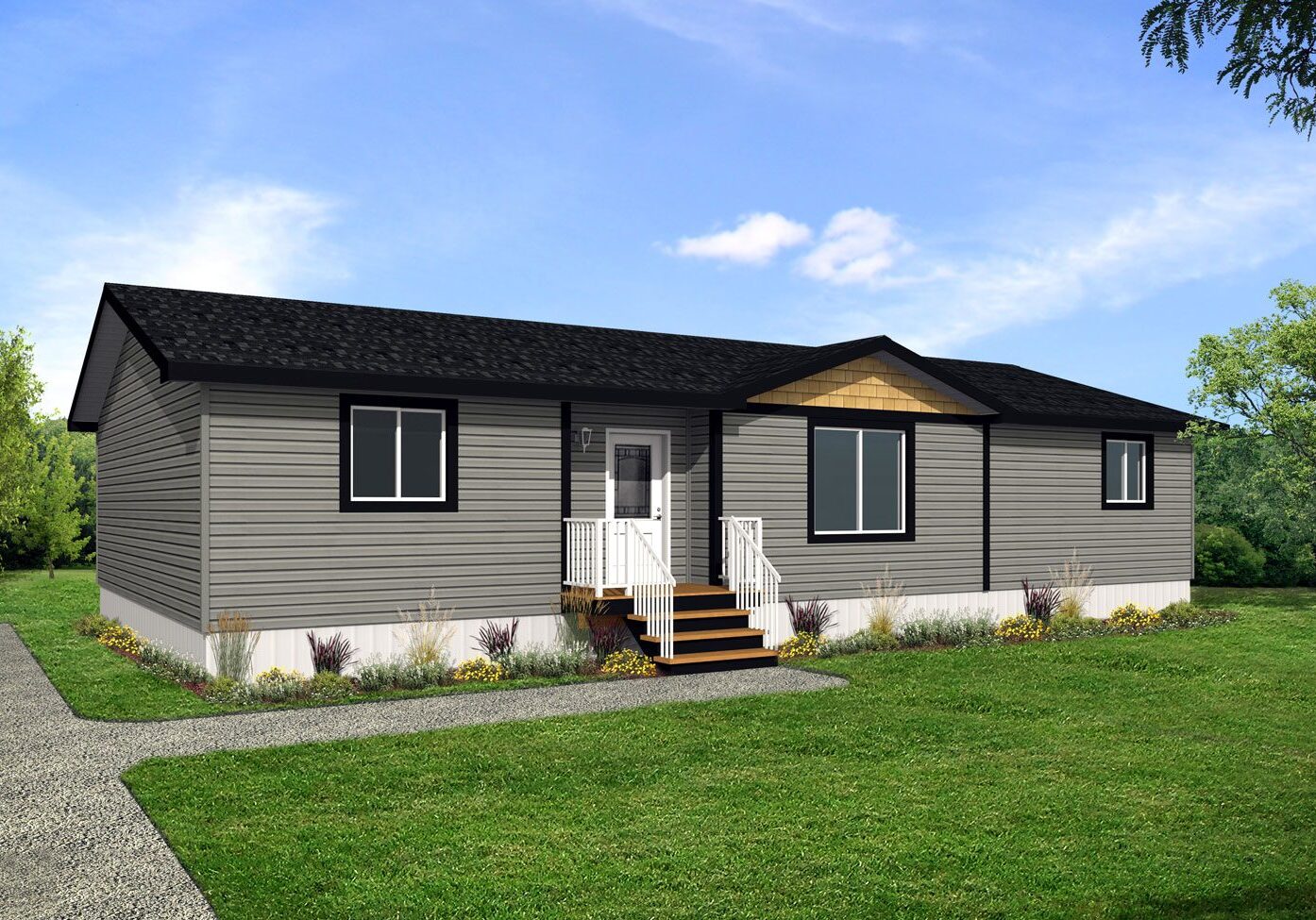 Multi Section Series 28wide MS-2855 3Bdrm 2Bath Outside