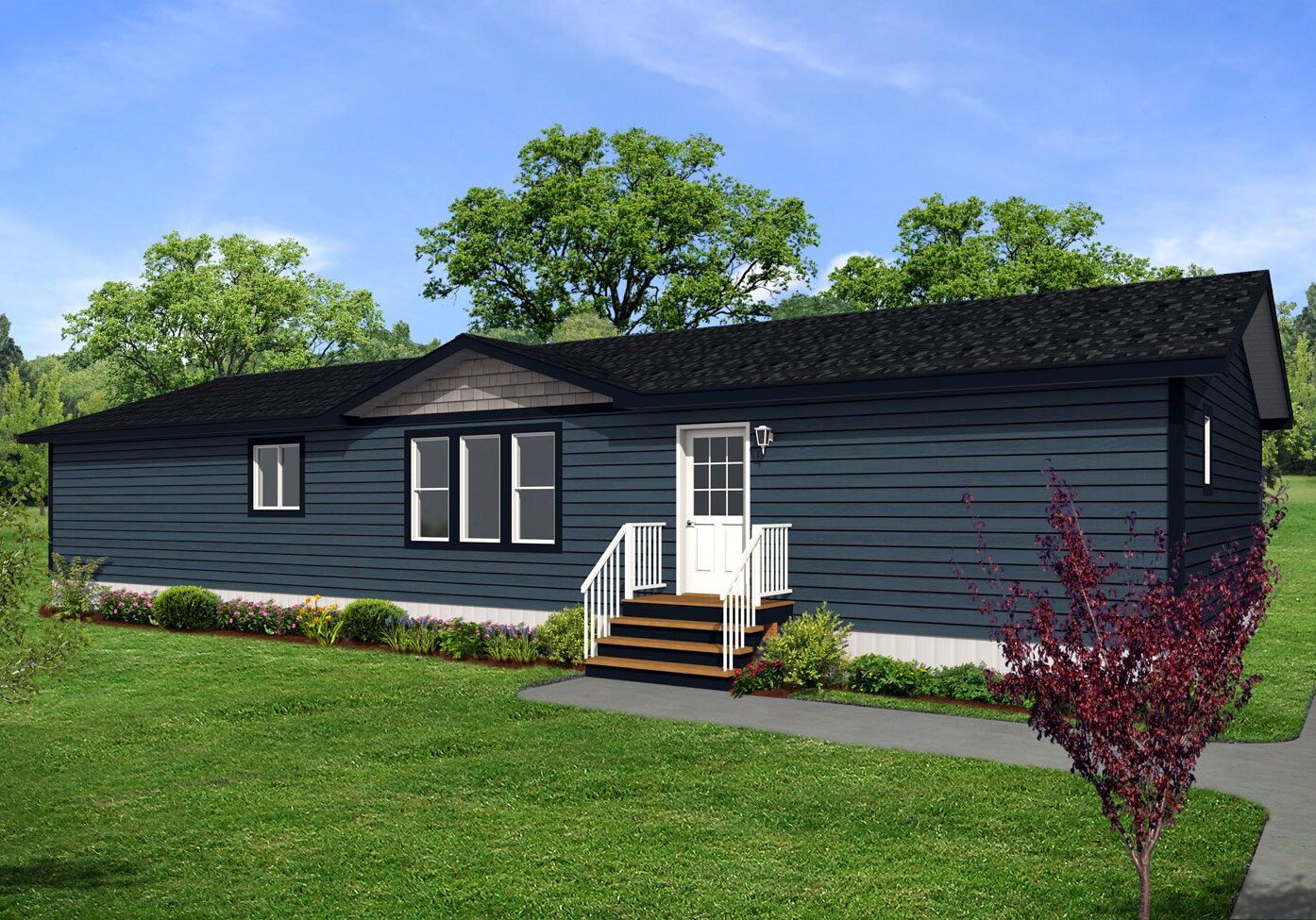 Multi Section Series 28wide MS-2863 3Bdrm 2Bath Outside