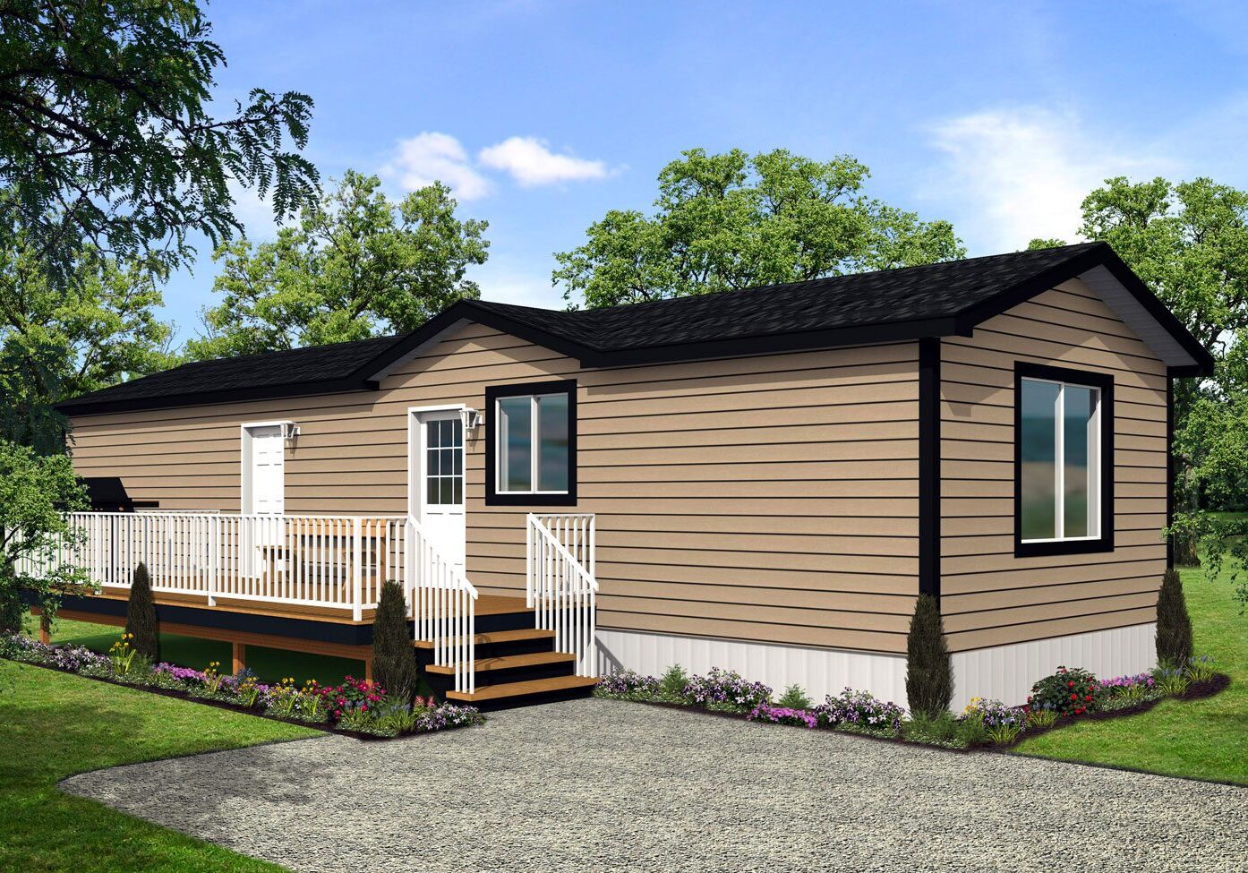 Northwood II Series 16wide NII-08 2Bdrm 1Bath Outside