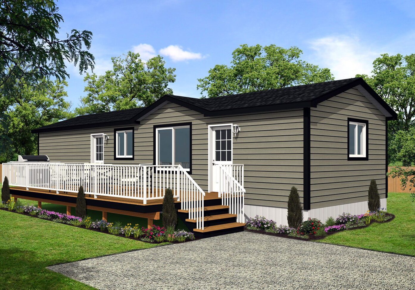 Northwood II Series 16wide NII-09 2Bdrm 1Bath Outside