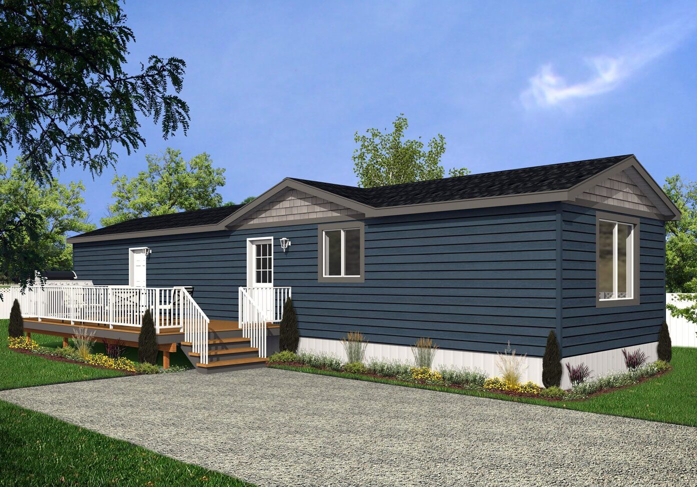 Northwood II Series 16wide NII-10 2Bdrm 2Bath Outside