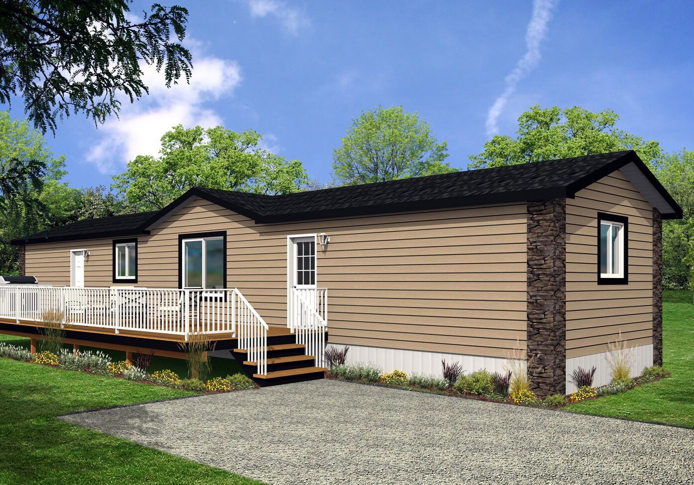 Northwood II Series 16wide NII-11 3Bdrm 2Bath Outside