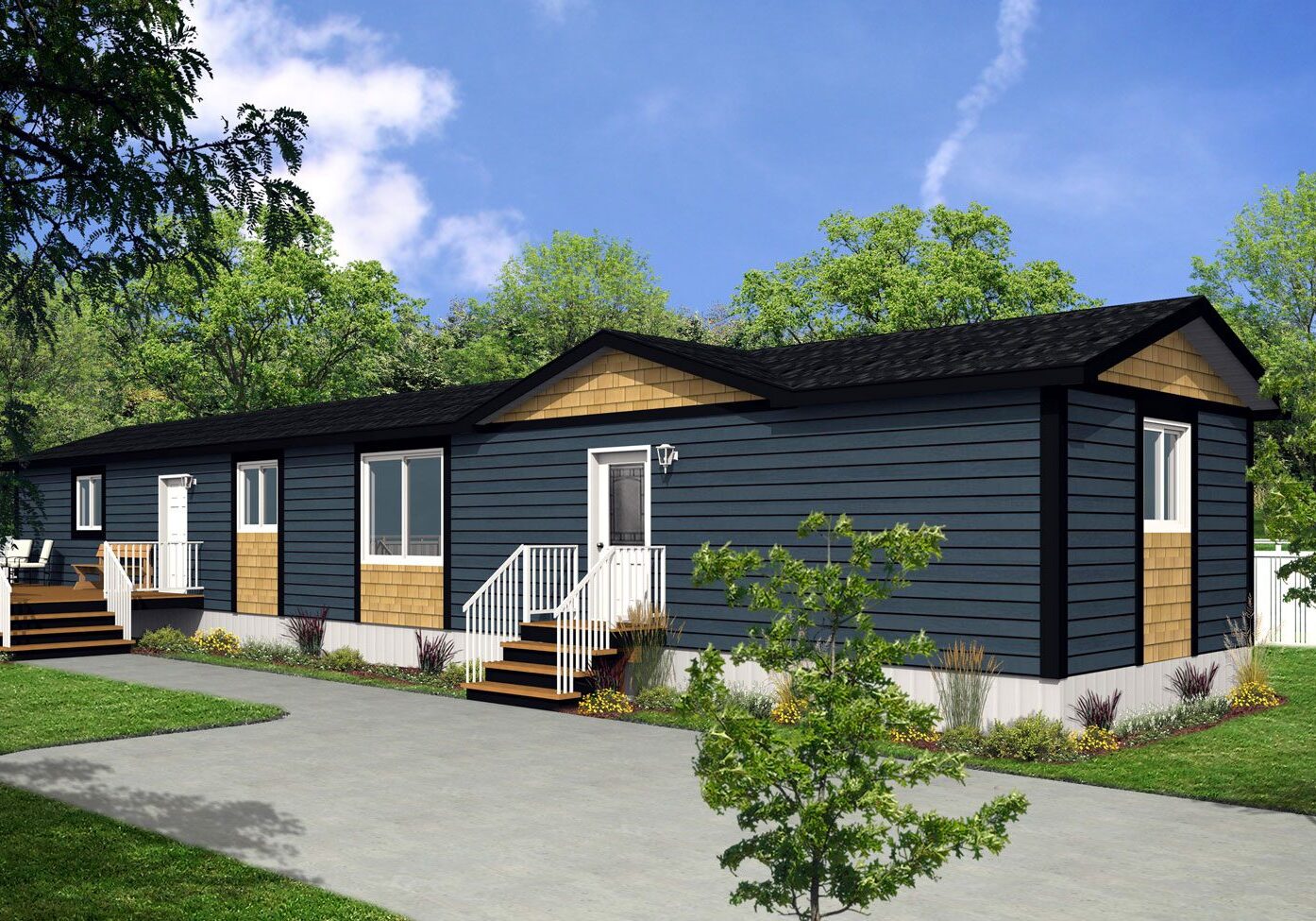 Northwood II Series 16wide NII-17 3Bdrm 2Bath Outside