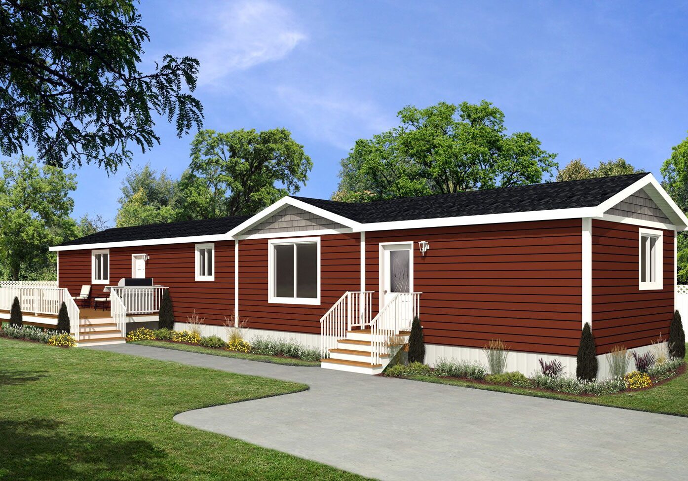 Northwood II Series 16wide NII-38 3Bdrm 2Bath Outside