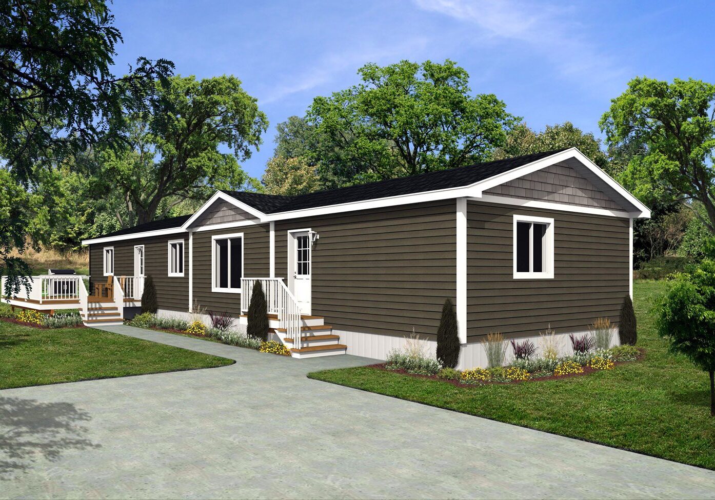 Northwood II Series 20wide NII-41 3Bdrm 2Bath Outside