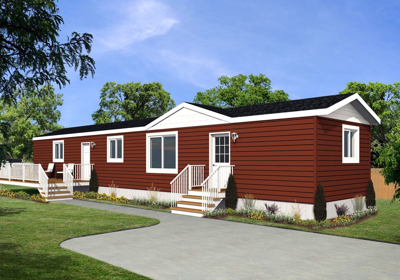 Rocky Mountain Home Series 14wide Lewiston RM-1401 2Bdrm 2Bath Outside