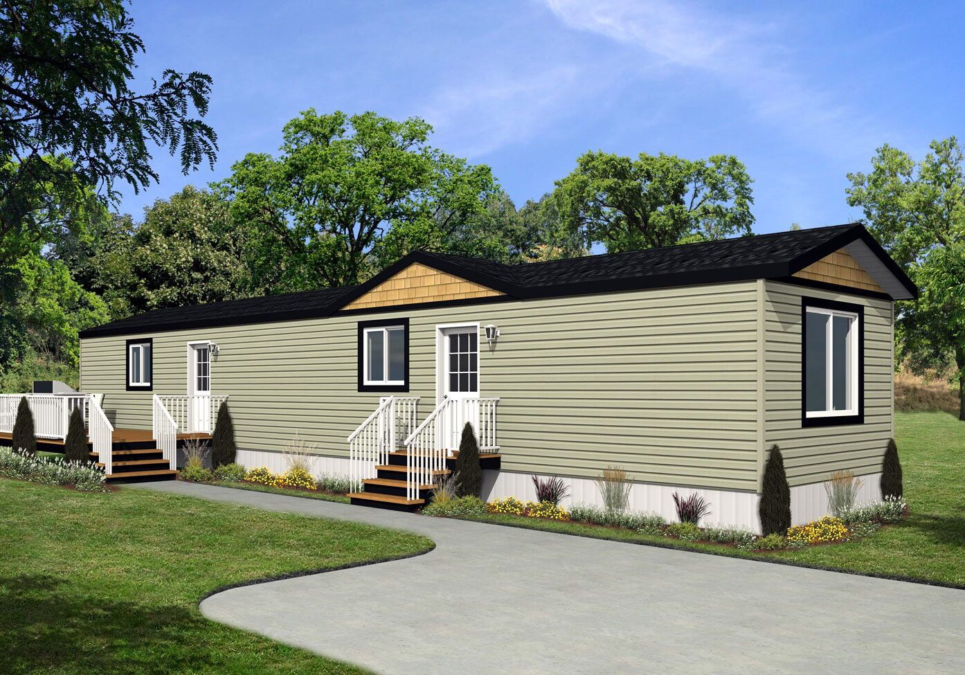 Rocky Mountain Home Series 14wide Livingstone RM-1415 2Bdrm 2Bath Outside