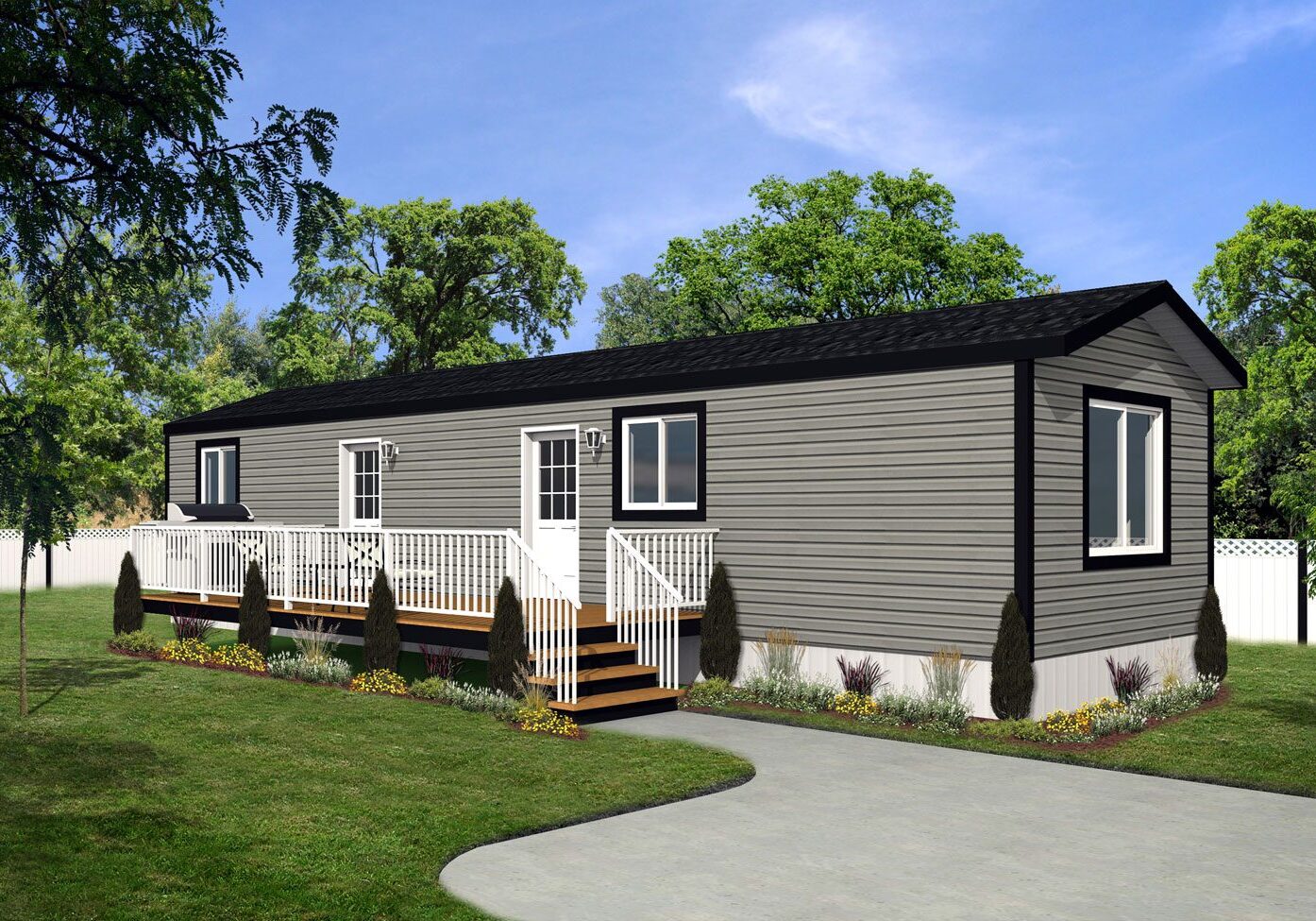 Rocky Mountain Home Series 14wide Sundanca RM-1405 2Bdrm 1Bath Outside