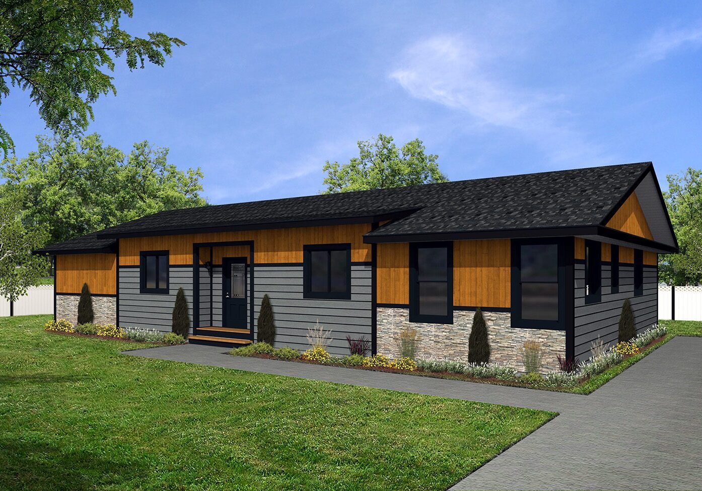 Sterling 35wide Trafford ST-5600 3Bdrm 2Bath Den Outside