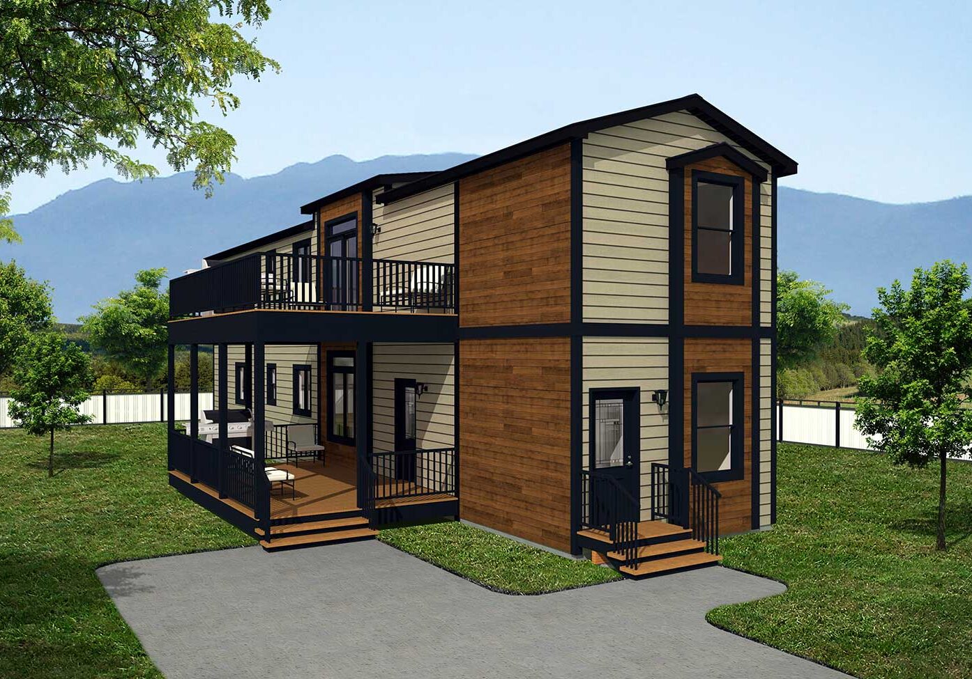 Urban UB-201 Two units 2bdrm, 2bath per unit outside