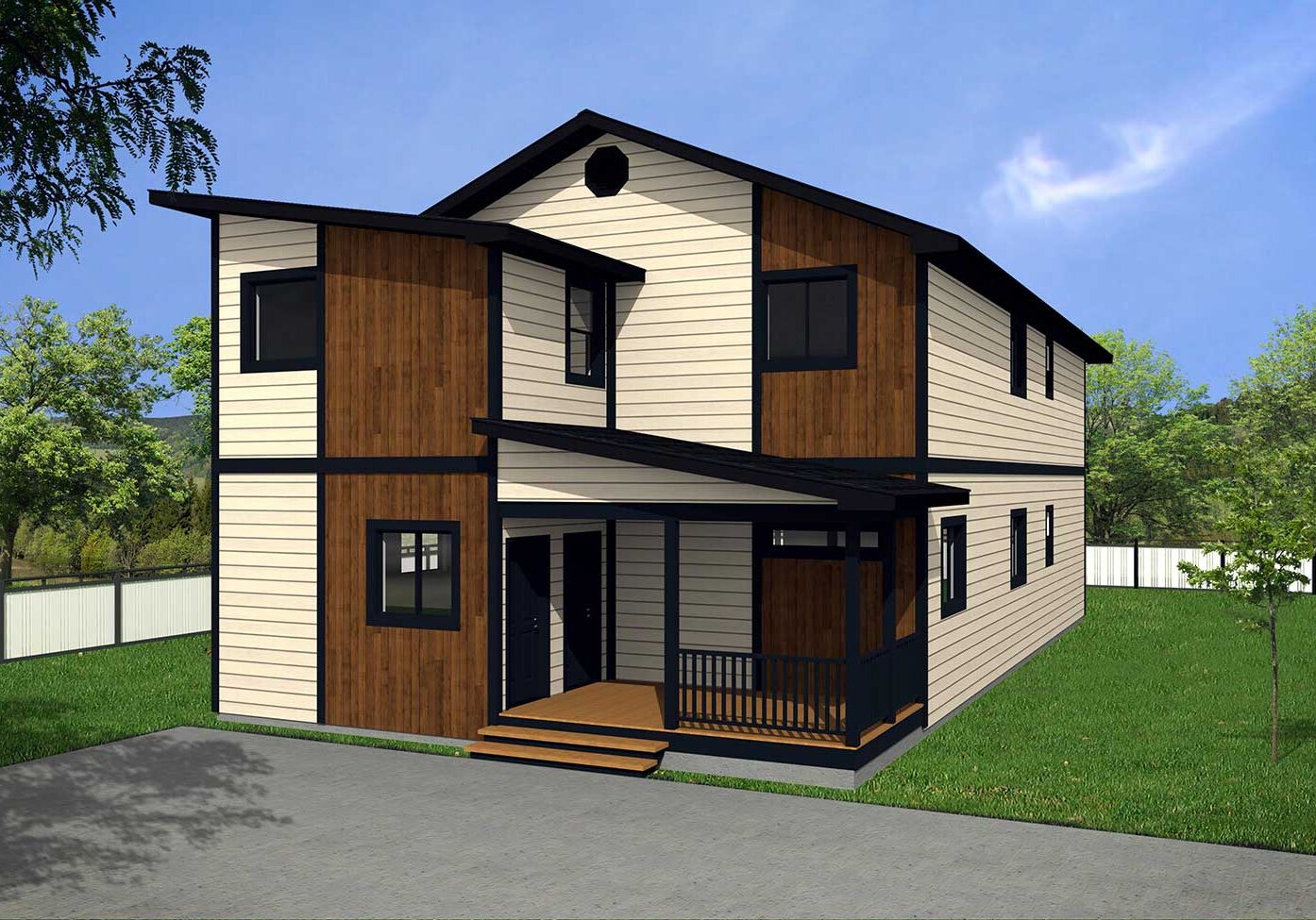 Urban UB202 Two units 3 bdrm,2bath per unit outside